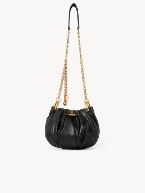 CHLOÉ PLISSÉ SHOULDER BAG WITH CHAIN IN PLEATED LEATHER