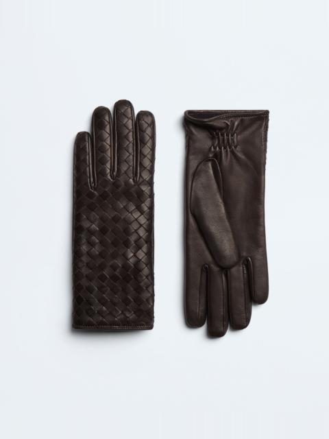 Intrecciato Leather Gloves