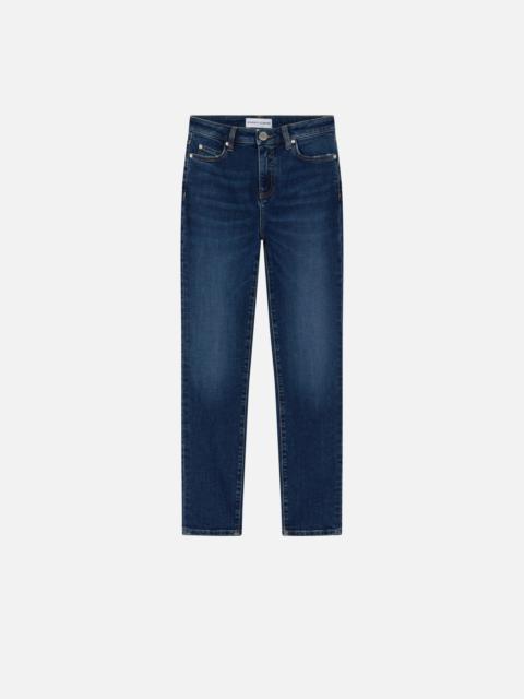 FITTED JEANS IN BLUE STRETCH DENIM