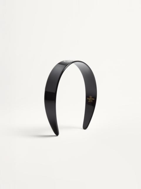 VLOGO SIGNATURE HEADBAND IN RESIN, METAL AND CRYSTALS