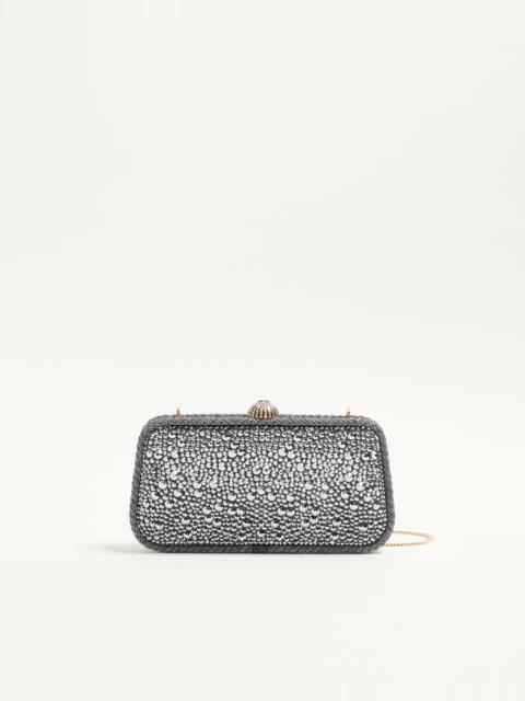 VALENTINO GARAVANI CARRY SECRETS MINAUDIERE WITH RHINESTONES.