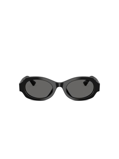 oval-frame sunglasses