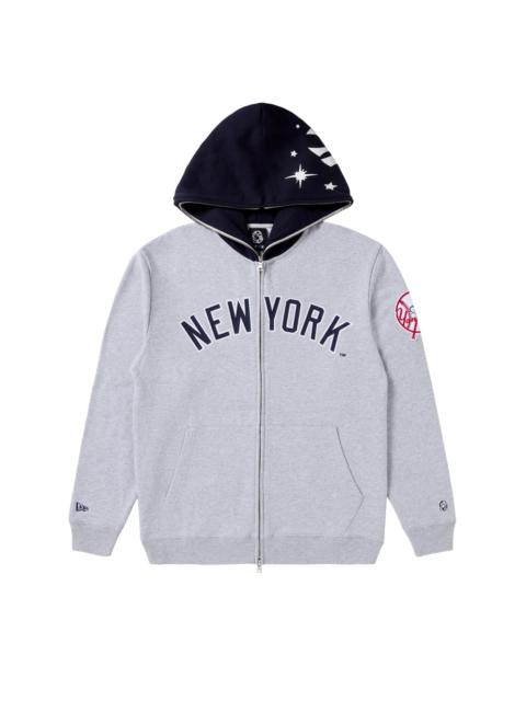NY YANKEES BLOCKED ZIP HOOD