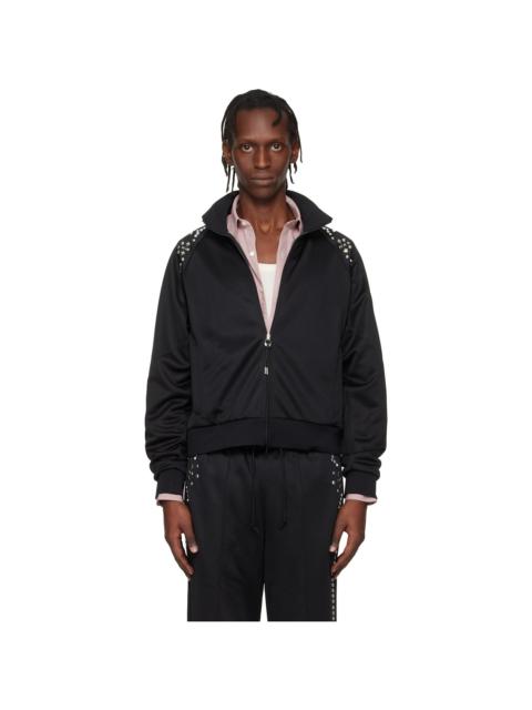 Black Jersey Track Jacket