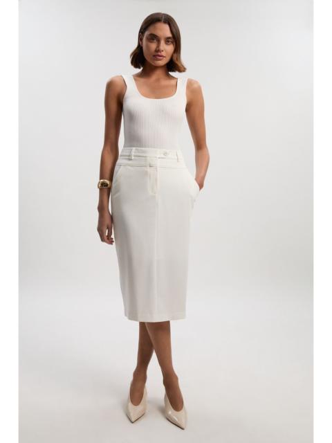 Tailored Tux High Waisted Pencil Skirt