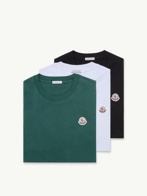 Logo Patch Cotton T-Shirt (Pack of Three)