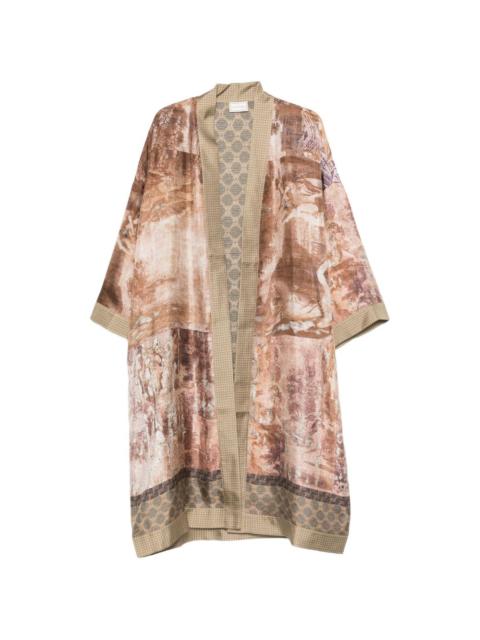 printed kimono
