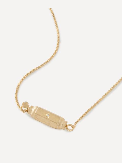 18ct Gold Micro Coco Baby Diamond Locket Necklace