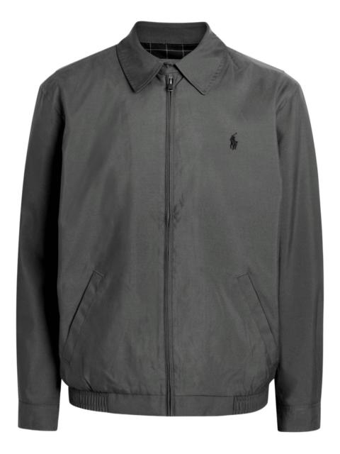 zipped collared shirt jacket