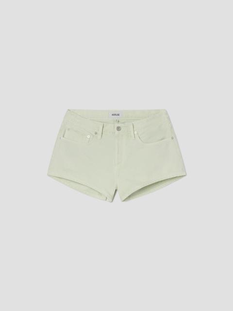 LOW RISE PARKER SHORT IN MINT CREAM