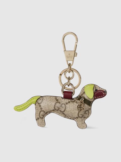 Dog-shaped bag charm