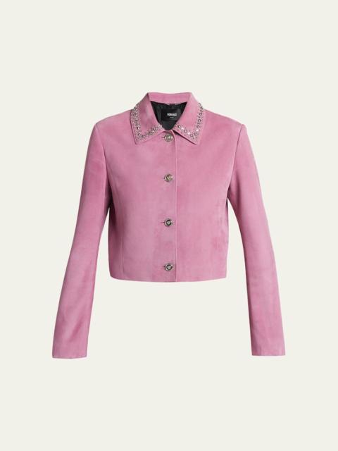 Studded Lamb Suede Jacket