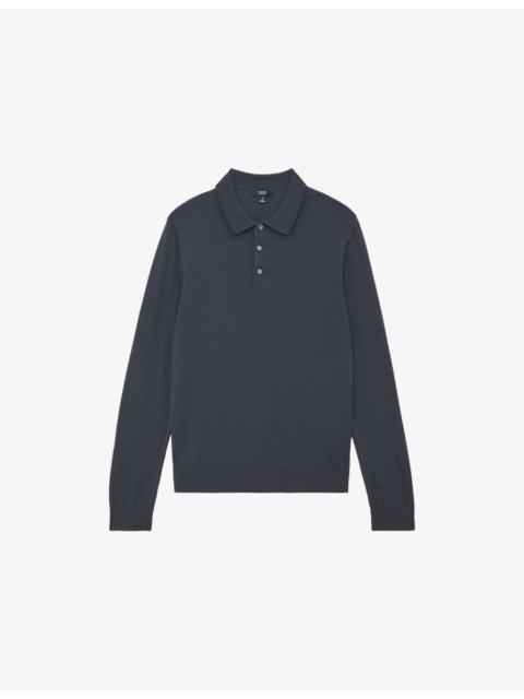 Trafford Half-Button Merino-Wool Polo
