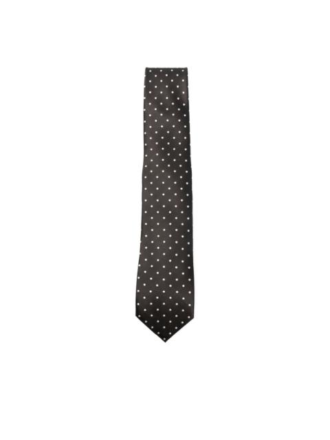 polka-dot silk tie