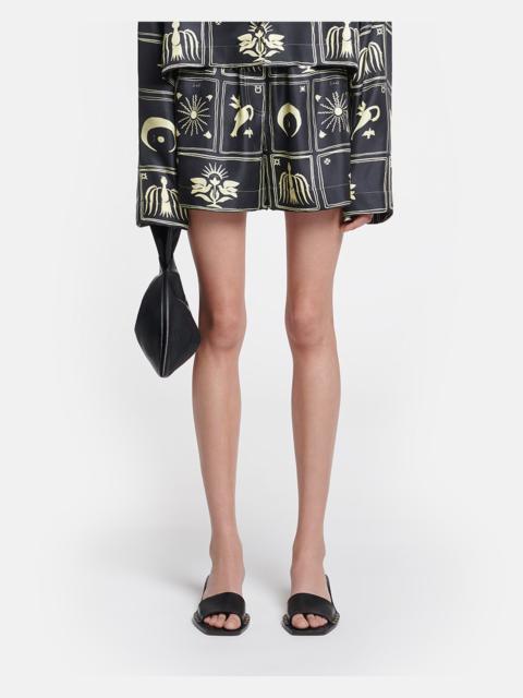 Printed Silk-Twill Boxer Shorts