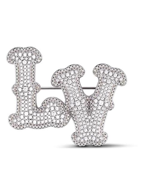 Louis Vuitton LV Ranch Brooch Silver