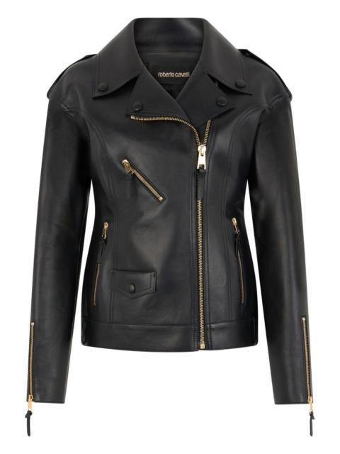 leather biker jacket