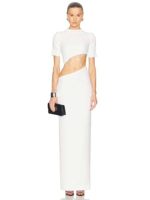 Short Sleeve Front Cutout Dress