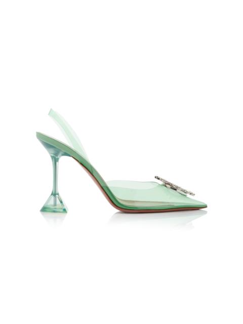 Begum PVC Slingback Pumps green