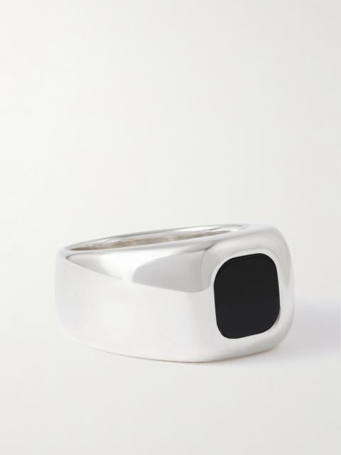 Godfather Silver Onyx Ring