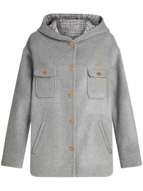 hooded cashmere jacket