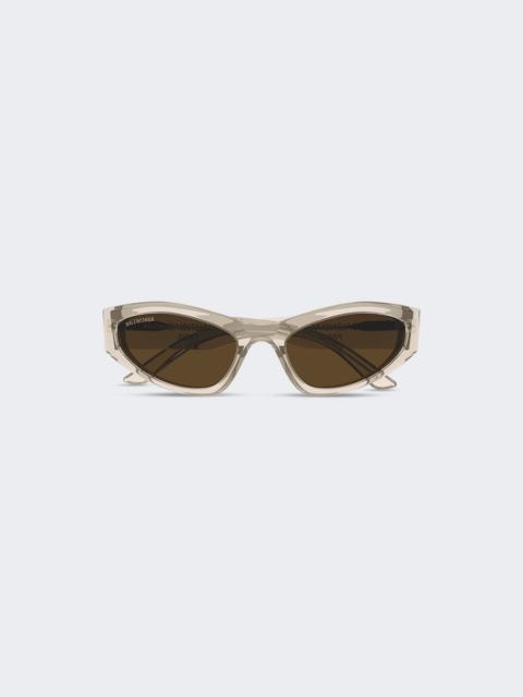 Cat-eye Sunglasses Beige