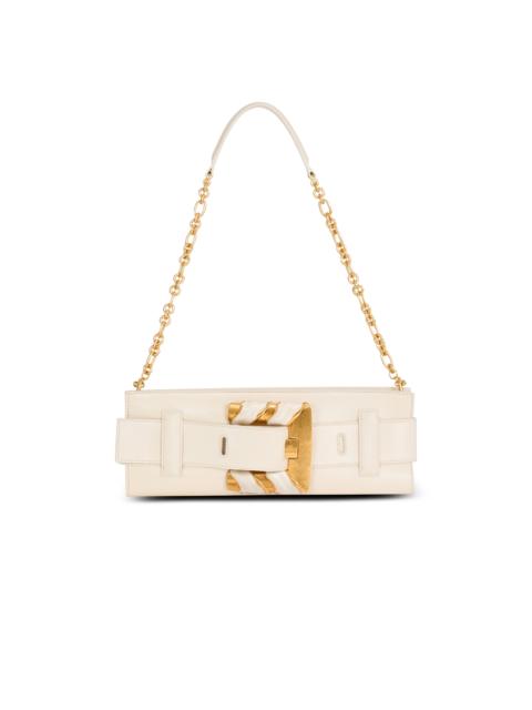 Anthem lambskin and enamel clutch