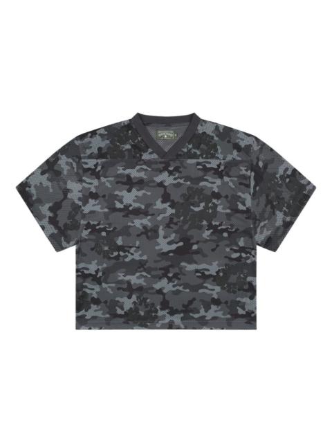 camouflage wreath mesh T-shirt
