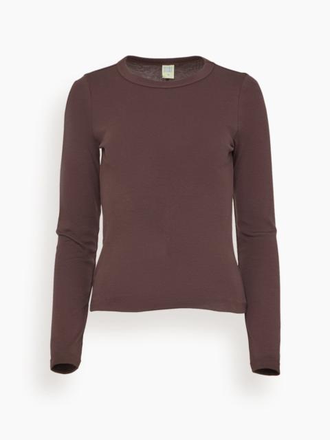 Max Tee in Choco Plum