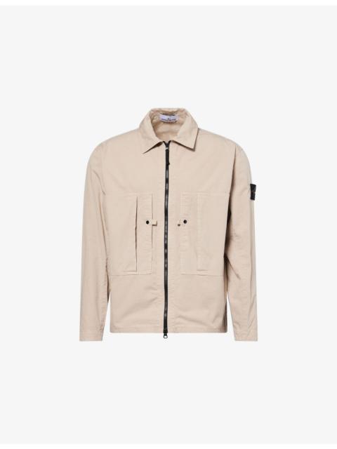 Ripstop Zip-Up Cotton Overshirt