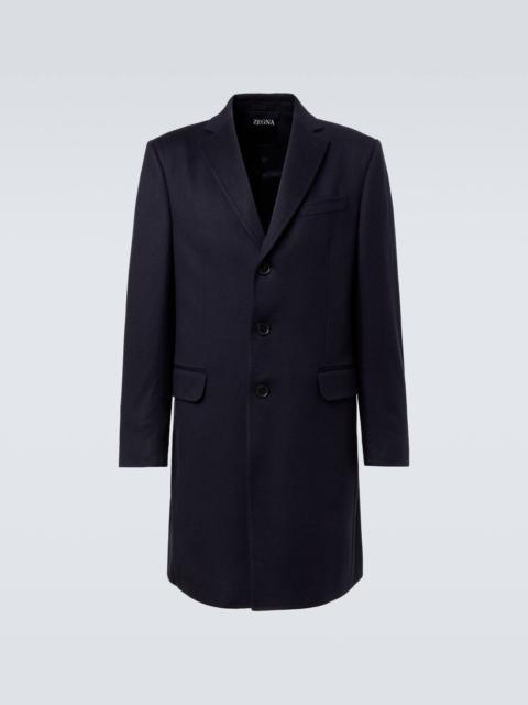 Wool and cashmere-blend coat