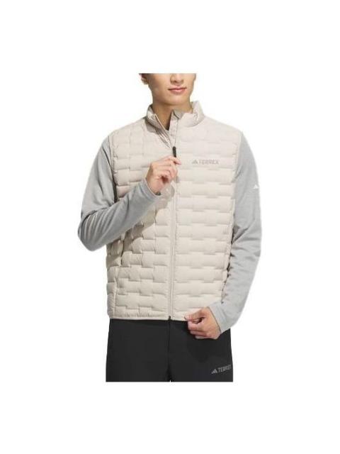 adidas Lightweight Goose Down Woven Baffle Vest 'White' IT8696
