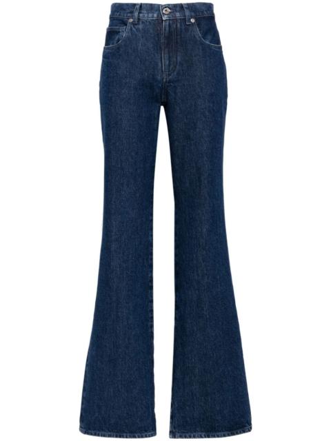 mid-rise flared jeans