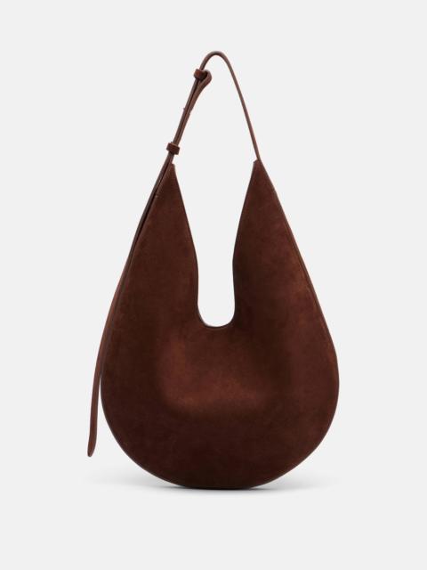 Medium suede shoulder bag