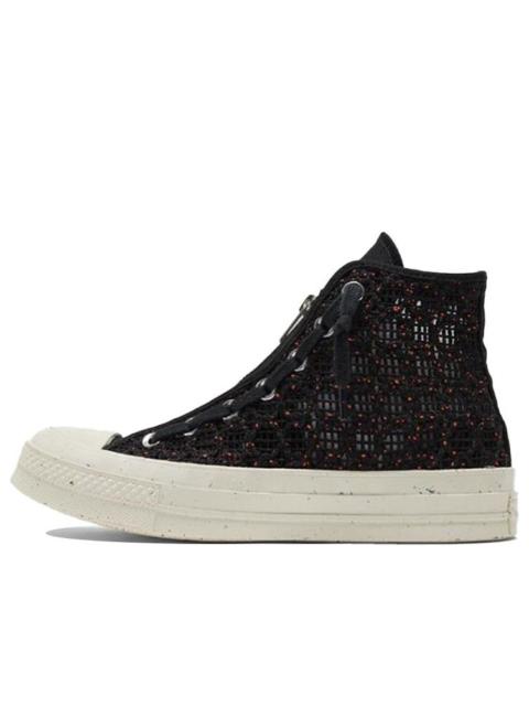 (WMNS) Converse Chuck 70 High 'Speckled Black Crochet' 570784C