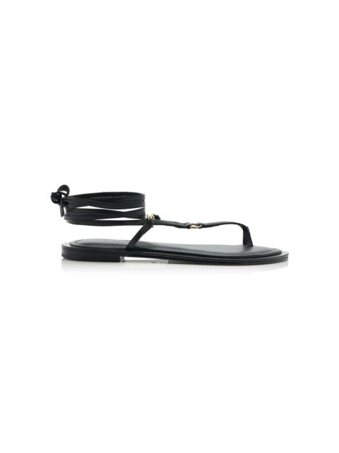 Tesni Leather Sandals black