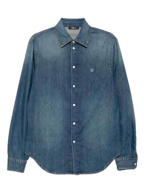 embroidered-logo shirt