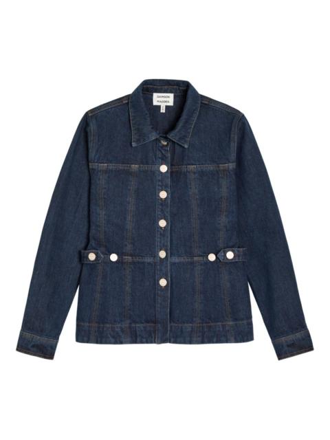 button raw wash shirt