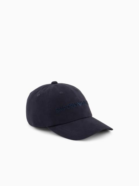 BASEBALL CAP WITH EMPORIO ARMANI EMBROIDERY