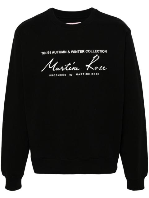 logo-print cotton sweatshirt