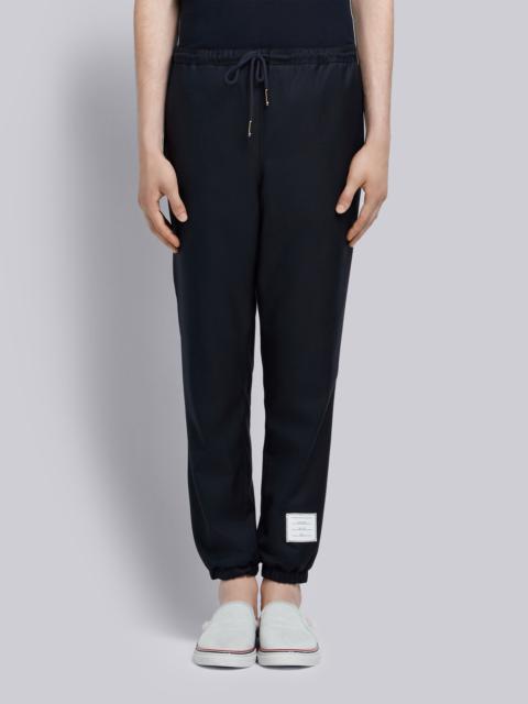 Elastic Hem Wool Track Trouser