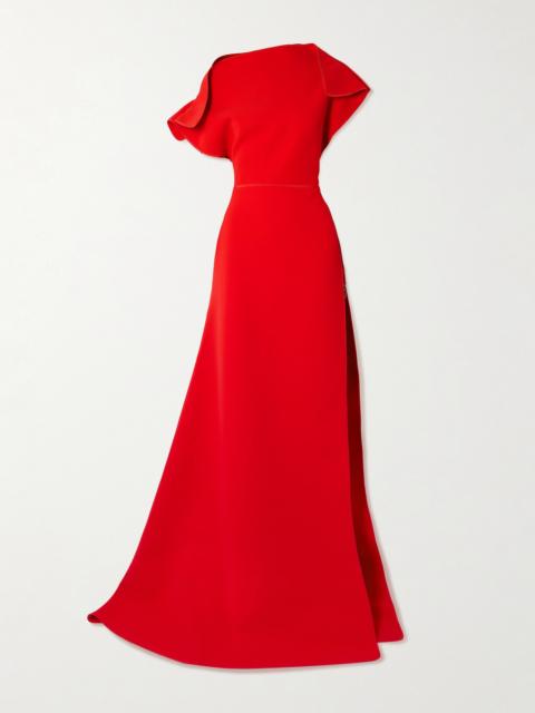 Absolve Draped Crepe Gown