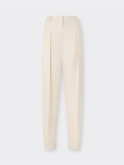 Shantung silk trousers
