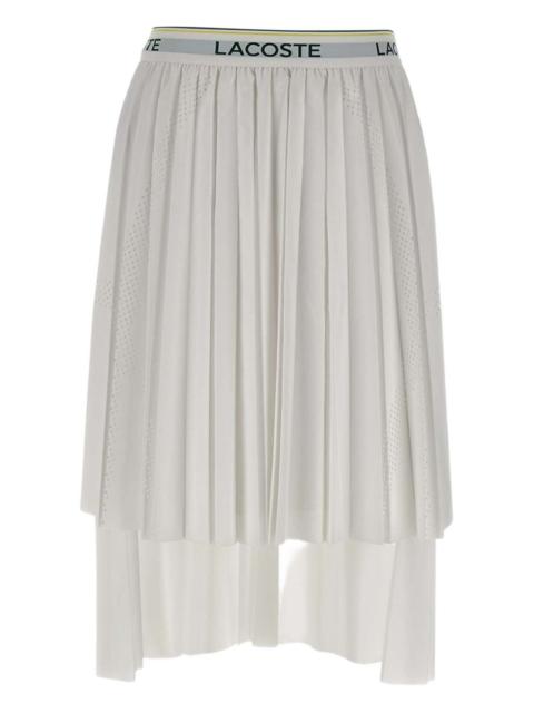 pleated midi skirt