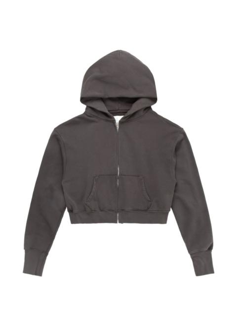 Zendaya cropped zip hoodie