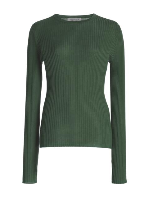Browning Knit Sweater in Olive Cashmere Silk