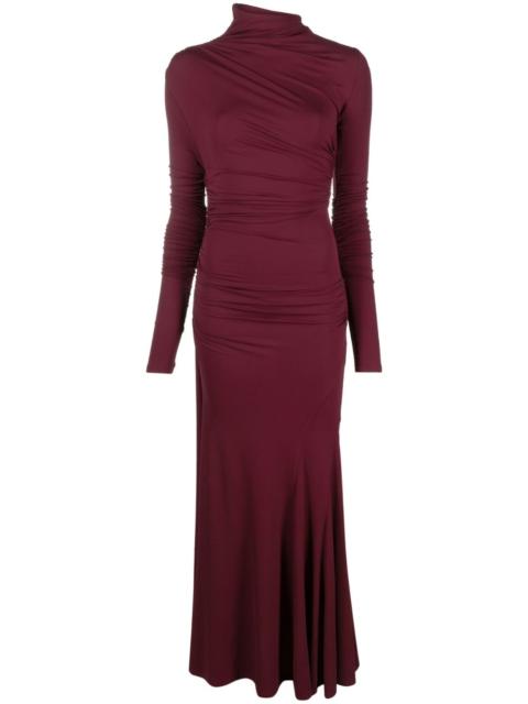 Africa gathered maxi dress