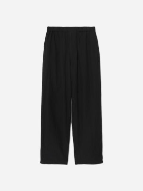 Men's Linen-Ramie Blend Cotton Easy Pants Black