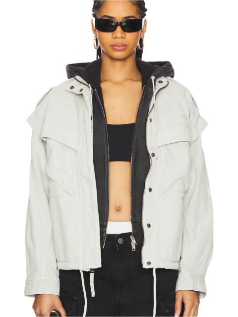 Oversized Cotton Utility Jacket