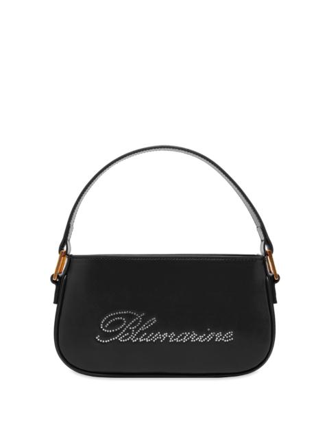 Blumarine Crystal Logo Leather Bag